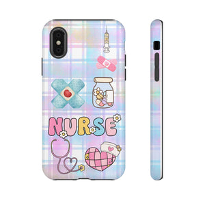 Colorful Nurse Phone Case, Cute Nurse Gifts, Medical Themed Phone Cover, Nursing Student Accessories, Fun Healthcare Decor