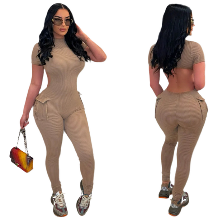 Simone Jumpsuit (tan)