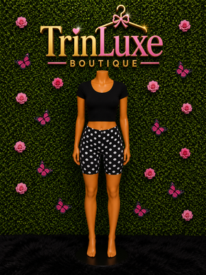 Polka Dot Set (Black/Black)