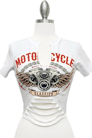 Motorcycle Shirt (White)